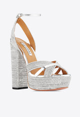 Aquazzura Sundance 140 Crystal-Embellished Platform Sandals SCYHIGS0-CYP-CCC