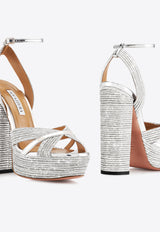 Aquazzura Sundance 140 Crystal-Embellished Platform Sandals SCYHIGS0-CYP-CCC