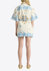 ANTIPODEAN Pipeline Shirt Dress White SD0133R26PIP_WHITE MULT