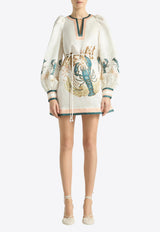 ANTIPODEAN Beach Club Shift Dress White SD0171R26BEA_WHITE MULT
