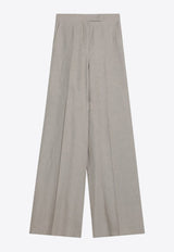 Max Mara Sequoia Linen Wide Pants Beige SEQUOIACO/Q_MAXM-001