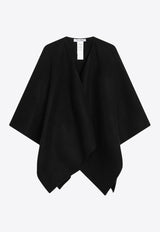 Max Mara Serra Alpaca and Wool Poncho Black SERRACO/R_MAXM-005