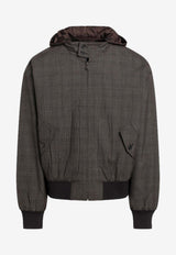 Prada Wool Checked Bomber Jacket Brown SGD079OOO18VA/S_PRADA-F0005