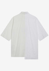 MM6 Maison Margiela Two-Tone Poplin Shirt White SH0DR0007MTN135/S_MM6-961