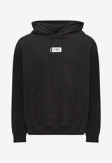 MM6 Maison Margiela Signature Numeric Patch Hooded Sweatshirt Black SH0GU0033M25025/R_MM6-900