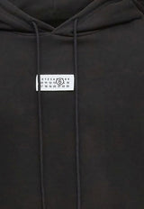 MM6 Maison Margiela Signature Numeric Patch Hooded Sweatshirt Black SH0GU0033M25025/R_MM6-900