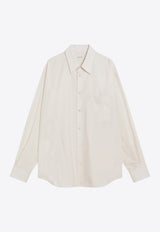 Lemaire Washed Cotton Long-Sleeved Shirt Cream SH1201LF1500/R_LEMAI-WH048