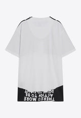 MM6 Maison Margiela Aids Print Colorblocked T-shirt Monochrome SH2GC0033M20048_MM6-100