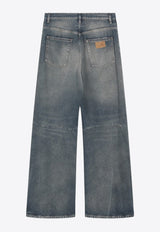 MM6 Maison Margiela Wide-Leg Washed Jeans Blue SH2LA0039M30017/R_MM6-965