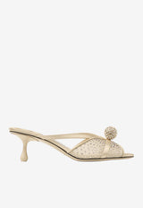 Jimmy Choo Siva 50 Dégradé Galaxy Crystal Mesh Mules Gold SIVA MULE 50 YDZ LIGHT SOFT GOLD/LIGHT SOFT GOL