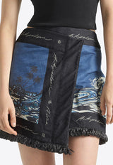 ANTIPODEAN Wavepool Mini Skirt Blue SK0147R26WAV_BLUE MULTI