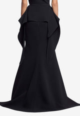 Maticevski Snaking Long Tailored Skirt Black SK5572/24_BLACK