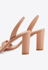 Aquazzura So Nude 85 Slingback Sandals SNBMIDS0-NAP-PWP