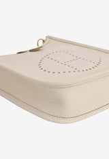 Mini Evelyne 16 in Craie Taurillon Clemence with Gold Hardware