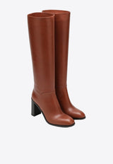 SARTORE Cavaillon 80 Leather Knee-High Boots Brown SR3047LE/R_SARTO-BR