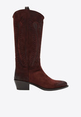 SARTORE Frida Western Suede Boots Brown SR4609LE/R_SARTO-WO