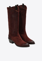 SARTORE Frida Western Suede Boots Brown SR4609LE/R_SARTO-WO