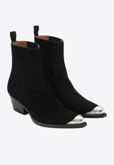 SARTORE Suede Wax Ankle Boots Black SR4649LE/R_SARTO-NR