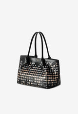 Serapian Small Secret Mosaico Leather Shoulder Bag Black SRMDAWLL684532A330_BLACK