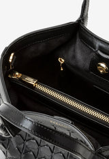 Serapian Mini Secret Mosaico Leather Shoulder Bag Black SRMOSWLL684519A001_BLACK