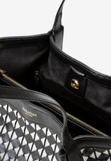 Serapian Small Secret Mosaico Leather Tote Bag Black SRMOSWLL684532A007_BLACK MULTI