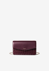 Serapian Mosaico Leather Chain Clutch Purple SRMOSWML732820A321_PLUM