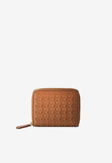 Serapian Mini Mosaico Leather Zip-Around Wallet Tan SRMOSWSL712411K119_TAN