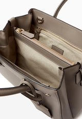 Serapian Meliné Leather Top Handle Bag Taupe SRSETWLL625326A075_BEIGE