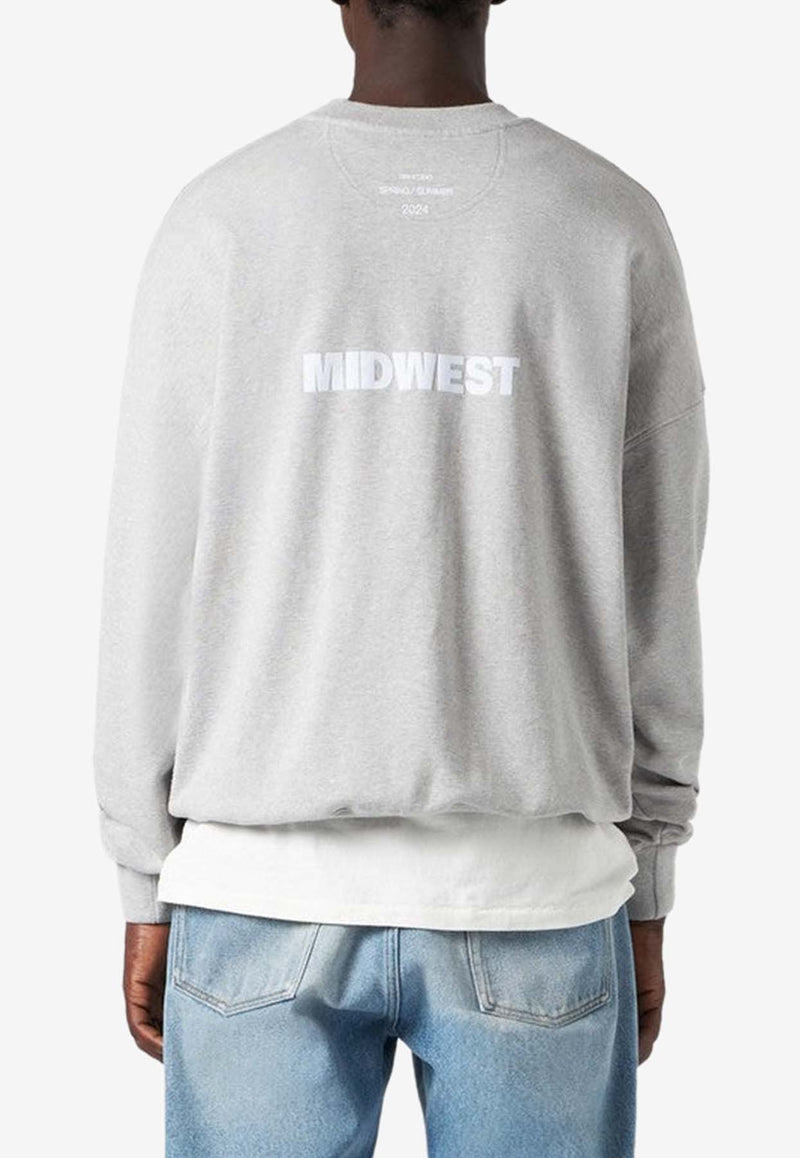 1989 Studio Midwest Relaxed Sweatshirt SS24.14CO/O_1989-OG Gray