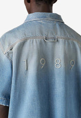 1989 Studio Boxy Short-Sleeved Denim Shirt SS24.26DE/O_1989-WA Blue