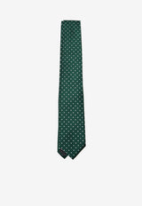 Polka-Dot Silk Tie