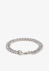 Emanuele Bicocchi Crystal-Embellished Chain Bracelet STSB3MET/N_EMANU-SI Silver