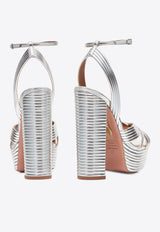 Aquazzura Sundance 140 Crystal-Embellished Platform Sandals SUDHIGS0-LAM-CCC