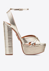 Aquazzura Sundance 140 Crystal-Embellished Platform Sandals SUDHIGS0-LAM-FD5