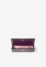Jimmy Choo Sweetie Degrade Glittered Clutch Purple SWEETIE DGA WINTER BLOOM/VIOLET ORCHID