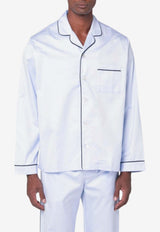 Tekla Buttoned Pajama Shirt Light Blue SWT-BLUCO/R_TEKLA-BE