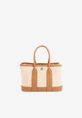 Neo Garden 23 in Sesame Negonda Leather and Toile H Viking Canvas with Palladium hardware