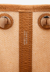 Neo Garden 23 in Sesame Negonda Leather and Toile H Viking Canvas with Palladium hardware