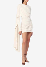 The Andamane Xenia Ruched Mini Dress White T180119ATJP107_ANDAM-IV