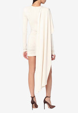 The Andamane Xenia Ruched Mini Dress White T180119ATJP107_ANDAM-IV