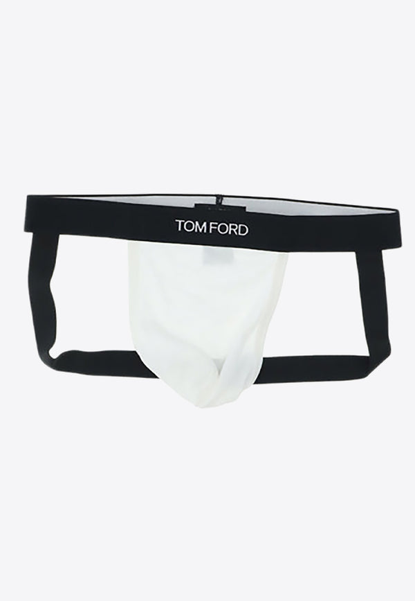 Tom Ford Logo Waistband Jockstrap White T4LC61040_000_100