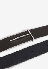 Leather Belt with T-Buckle