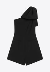 Max Mara Pianoforte Teano One-Shoulder Short Playsuit Black TEANOVI/R_MAXMP-015