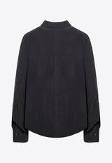 Max Mara Tempo Silk Buttoned Shirt Gray TEMPOCO/P_MAXM-015