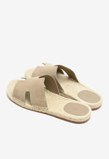 Antigua Espadrille in Beige Sable Suede