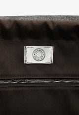 The Grooming Bag in Acier Felt with Palladium Hardware