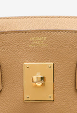 Birkin Shoulder Light 29 in Biscuit Evercolor with Gold Hardware