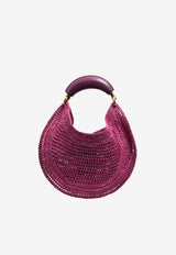 Summer Banana Woven-Raffia Hobo Bag