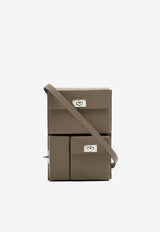 Kelly Multipocket To Go Pouch in Etoupe Epsom with Palladium Hardware