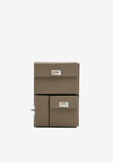 Kelly Multipocket To Go Pouch in Etoupe Epsom with Palladium Hardware
